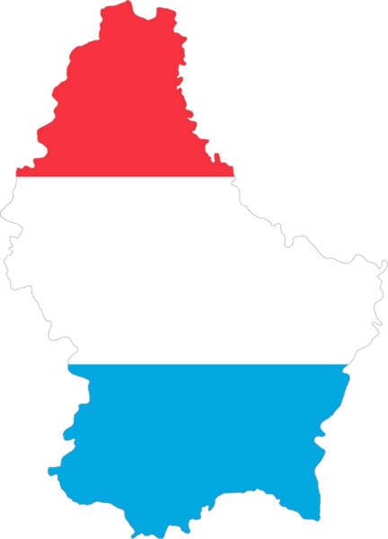 map of luxembourg